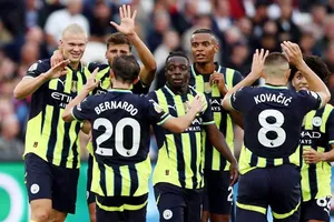 Erling Haaland ghi cú hat trick thứ 2 trong 2 trận giúp Man.City đánh bại West Ham 3-1.