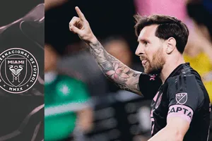 Lionel Messi ăn mừng gây trah cãi khi ghi bàn đầu tiên trong giai đoạn tiền mùa giải cùng Inter Miami.