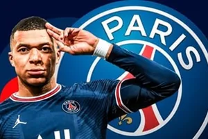 Kylian Mbappe trong màu áo PSG