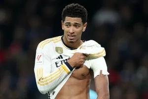 Jude Bellingham vật lộn với chấn thương vai trái dai dẳng kể từ gặp phải vào tháng 11-2023.