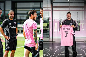 Rodrigo De Paul vẫn chưa tập luyện cùng các đồng đội mới tại Inter Miami vì đang chờ visa.