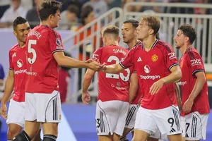 Rasmus Hojlund mở tỷ số cho Man.United trong chiến thắng 4-1 trước Bournemouth.