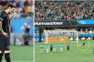 Lionel Messi đá hỏng phạt đền lần đầu tiên kể từ năm 2022 khiến Inter Miami thua 0-3 tại Charlotte FC.
