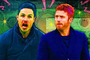 HLV Mikel Arteta (Arsenal) và Michael Carrich (Manchester United)