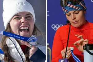 Nhà vô địch trượt tuyết đổ dốc Breezy Johnson đã cho báo chí xem trường hợp của mình.