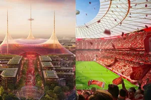 Phối cảnh sân mới New Trafford trị giá lên đến 2 tỷ bảng của Man.United.