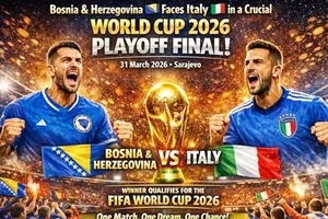 Đội tuyển Bosnia và Italy gặp nhau trong trận chung kết play-off World Cup vào thứ Ba.