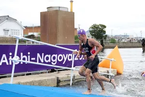 Takumi Hojo giành tấm huy chương vàng đầu tiên tại Đại hội Thể thao châu Á (ASIAD) Aichi-Nagoya. Ảnh THX
