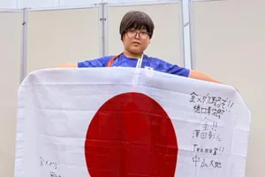 Yuki Kurihara giành huy chương vàng tại ASIAD 20 ở tuổi 11. Ảnh: X/Yuki Kurihara
