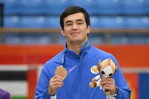 Võ sĩ Nodirbek Shavkatov. Ảnh: NOC Uzbekistan