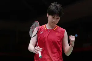 Chen Yufei không thể gây bất ngờ trước hạt giống số 1 An Se-young. Ảnh: THX