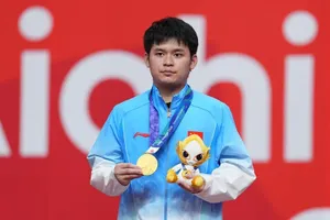 Lin Shidong giành 3 HCV trong 4 nội dung tham dự tại ASIAD 20. Ảnh: THX