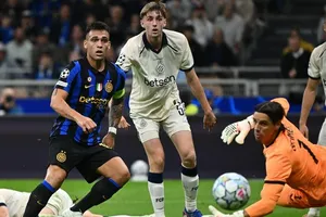 Lautaro Martinez chơi trọn vẹn và lập cú đúp vào lưới Club Brugge. Ảnh: THX