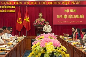Đoàn Đại biểu Quốc hội TPHCM tổ chức Hội nghị lấy ý kiến đối với dự án Luật Luật sư (sửa đổi)