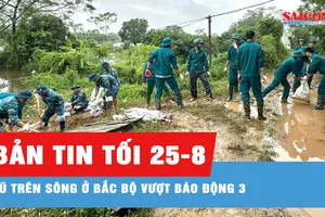 Bản tin tối 25-8: Mực nước đầu nguồn sông Cửu Long tiếp tục lên nhanh