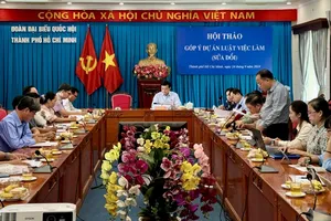 Đoàn Đại biểu Quốc hội TPHCM đã tổ chức hội thảo góp ý Dự án Luật Việc làm (sửa đổi) ngày 24-9