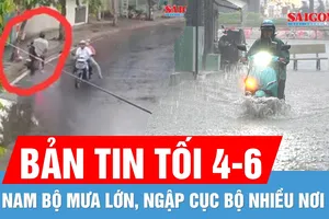Bản tin tối 4-6: Nam bộ mưa lớn, ngập cục bộ nhiều nơi | 2 sinh viên nước ngoài lao xe vào nhà dân