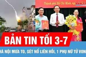 Bản tin tối 3-7: Hà Nội mưa to, sét nổ liên hồi, 1 phụ nữ tử vong