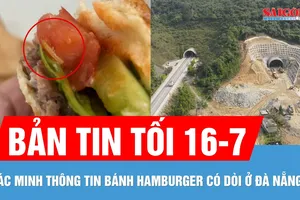 Bản tin tối 16-7: Xác minh thông tin bánh hamburger có dòi | Thông hầm Đèo Ngang