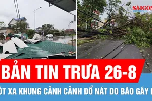 Bản tin trưa 26-8: Xót xa khung cảnh đổ nát do bão số 5 gây ra