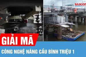 Cầu Bình Triệu 1 nặng 11.000 tấn được nâng lên như thế nào?