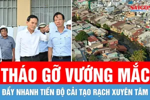 TPHCM tập trung tháo gỡ vướng mắc, đẩy nhanh tiến độ cải tạo rạch Xuyên Tâm