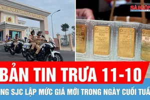 Bản tin trưa 11-10: TPHCM mở đợt cao điểm xử lý nồng độ cồn, ma túy; Vàng SJC lập mức giá mới