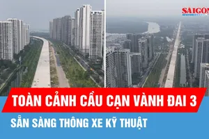 Hoàn tất mẻ bê tông cuối cùng, cầu cạn Vành đai 3 TPHCM sẵn sàng thông xe kỹ thuật