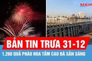 Bản tin trưa 31-12: Pháo hoa chào năm mới tại TPHCM có gì thú vị?