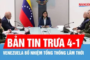 Bản tin trưa 4-1: Phó Tổng thống Delcy Rodriguez được bổ nhiệm làm tổng thống lâm thời Venezuela
