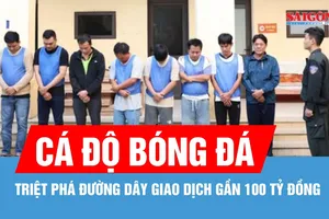 Triệt phá đường dây cá độ bóng đá với giao dịch gần 100 tỷ đồng