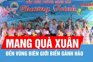 Mang quà xuân đến vùng biên giới biển Gành Hào