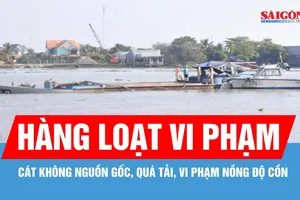 Vận chuyển cát không nguồn gốc, người điều khiển vi phạm nồng độ cồn