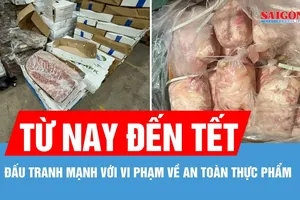 Năm 2025, xử lý hình sự 391 bị can liên quan tới an toàn thực phẩm