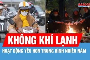 Tháng 2, không khí lạnh hoạt động yếu hơn trung bình nhiều năm