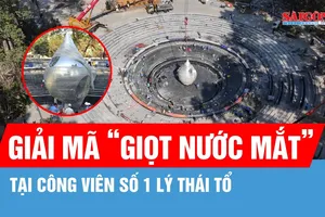 Tượng đài "Giọt nước mắt" tại công viên số 1 Lý Thái Tổ: Biểu tượng của lòng trắc ẩn