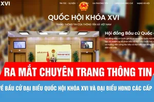 Ra mắt chuyên trang thông tin về bầu cử đại biểu Quốc hội khóa XVI và đại biểu HĐND các cấp