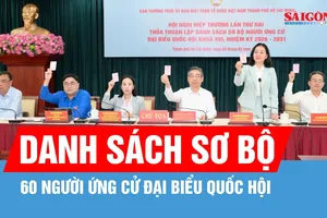 TPHCM lập danh sách sơ bộ 60 người ứng cử đại biểu Quốc hội
