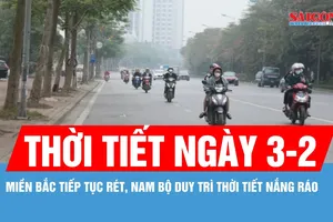Miền Bắc tiếp tục rét, Nam bộ duy trì thời tiết nắng ráo