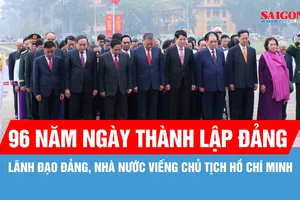 Lãnh đạo Đảng, Nhà nước viếng Chủ tịch Hồ Chí Minh nhân kỷ niệm 96 năm Ngày thành lập Đảng 