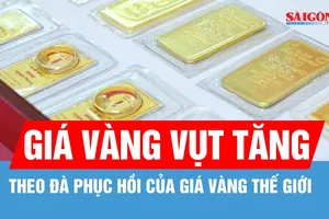 Giá vàng trong nước sáng nay tăng 7,5 triệu đồng/lượng