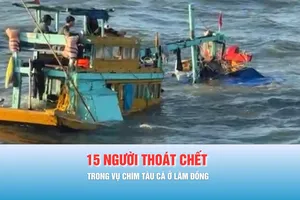 Poodcast bản tin trưa 3-2: Tàu cá chìm tại cửa cảng ở Lâm Đồng, 15 người nhảy xuống biển thoát thân