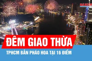 Đêm Giao thừa, TPHCM bắn pháo hoa tại 16 điểm