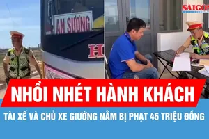 Từ tin báo qua Zalo, CSGT phát hiện xe khách nhồi nhét hành khách