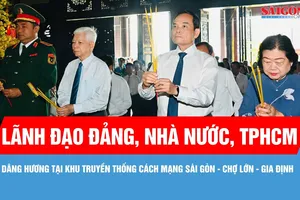 Lãnh đạo Đảng, Nhà nước, TPHCM dâng hương tại Khu truyền thống cách mạng Sài Gòn - Chợ Lớn - Gia Định