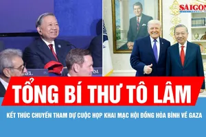 Tổng Bí thư Tô Lâm kết thúc chuyến tham dự cuộc họp Khai mạc Hội đồng Hòa bình về Gaza