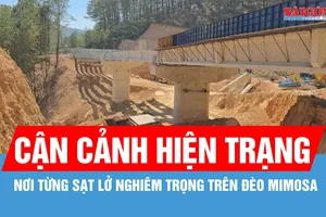 Điểm sạt lở nghiêm trọng trên đèo Mimosa bây giờ ra sao?