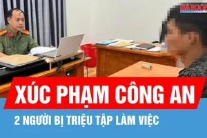 Lên mạng xúc phạm công an, 2 người bị triệu tập làm việc