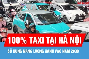 Đến năm 2030, 100% taxi tại Hà Nội sử dụng năng lượng xanh