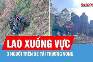 Xe tải lao xuống vực khiến 1 người tử vong